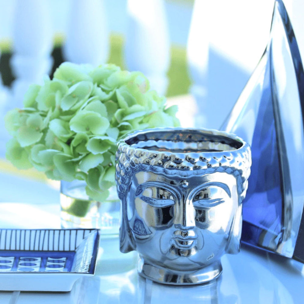 Silver Buddha Candle | Sicilian Summer Nights | Out Of The Box