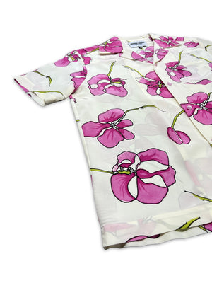 
                  
                    Load image into Gallery viewer, Pink Orchid Silk Shirt
                  
                