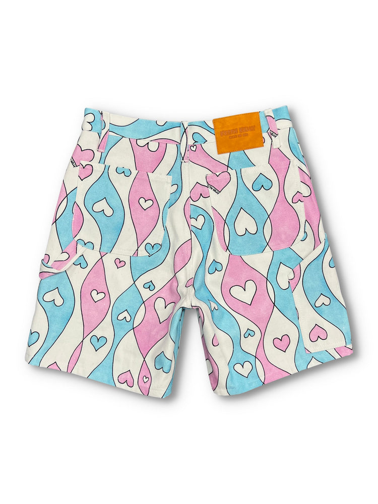 
                  
                    Load image into Gallery viewer, Blue&amp;amp;Pink Stripe Canvas Shorts
                  
                