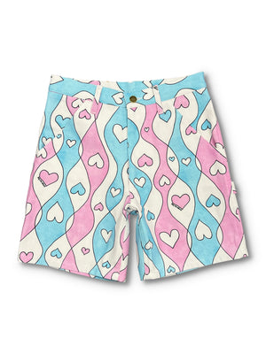 
                  
                    Load image into Gallery viewer, Blue&amp;amp;Pink Stripe Canvas Shorts
                  
                