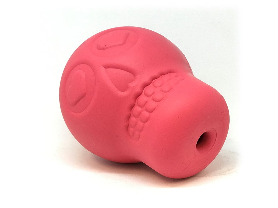 
                  
                    Load image into Gallery viewer, Sugar Skull Durable Rubber Chew Toy &amp;amp; Treat Dispenser
                  
                