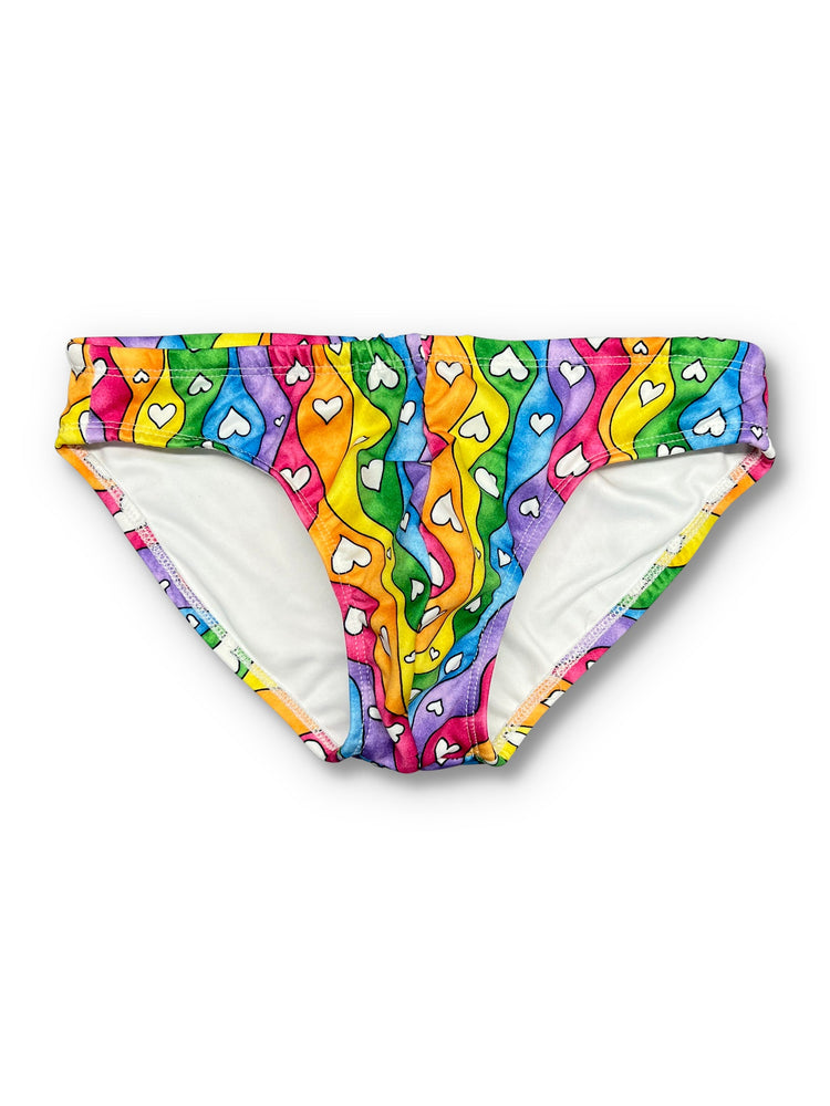 Rainbow Stripe 2022 Swim Brief