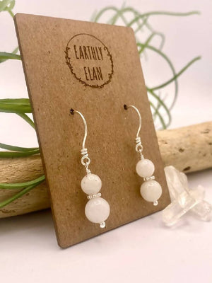 
                  
                    Load image into Gallery viewer, Moonstone Classic Earrings
                  
                