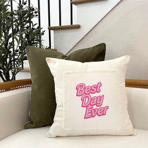 
                  
                    Load image into Gallery viewer, Best Day Ever / Trend MS Natural Pillow Cover
                  
                