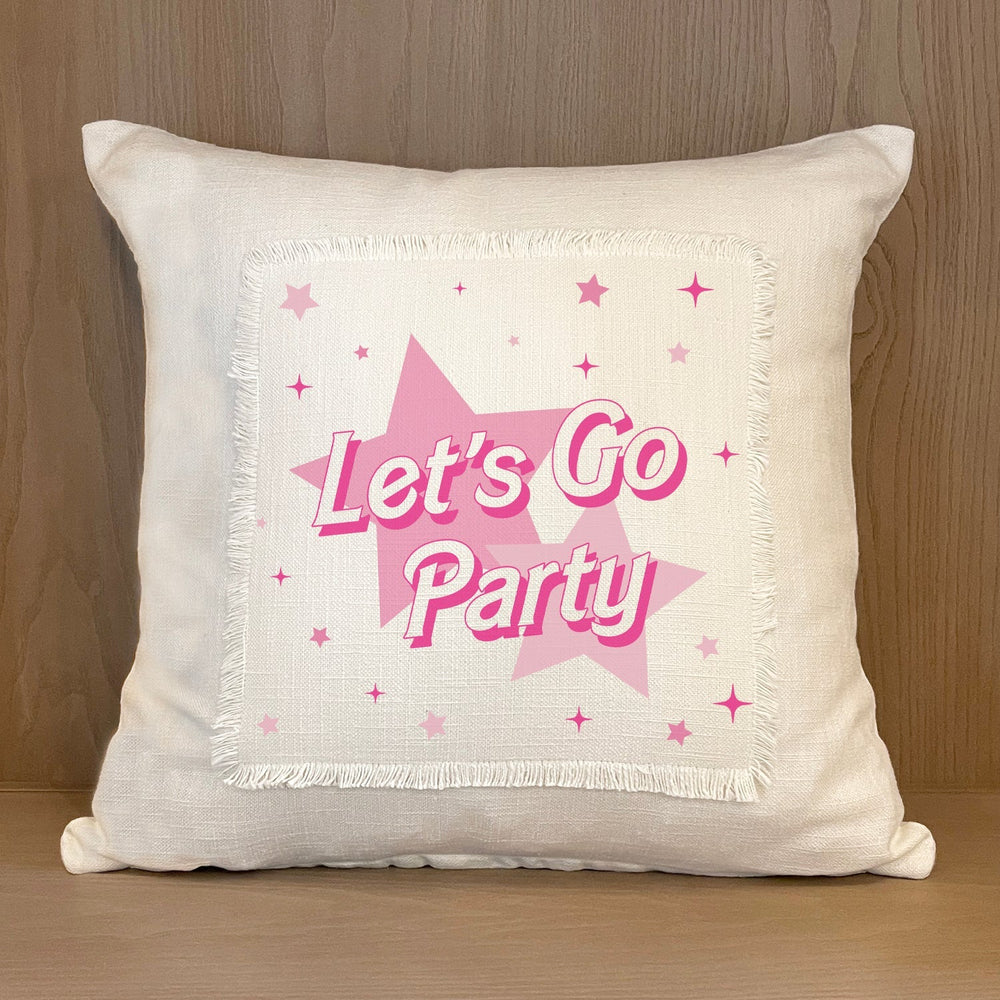 Lets Go Party / Trend MS Natural Pillow Cover