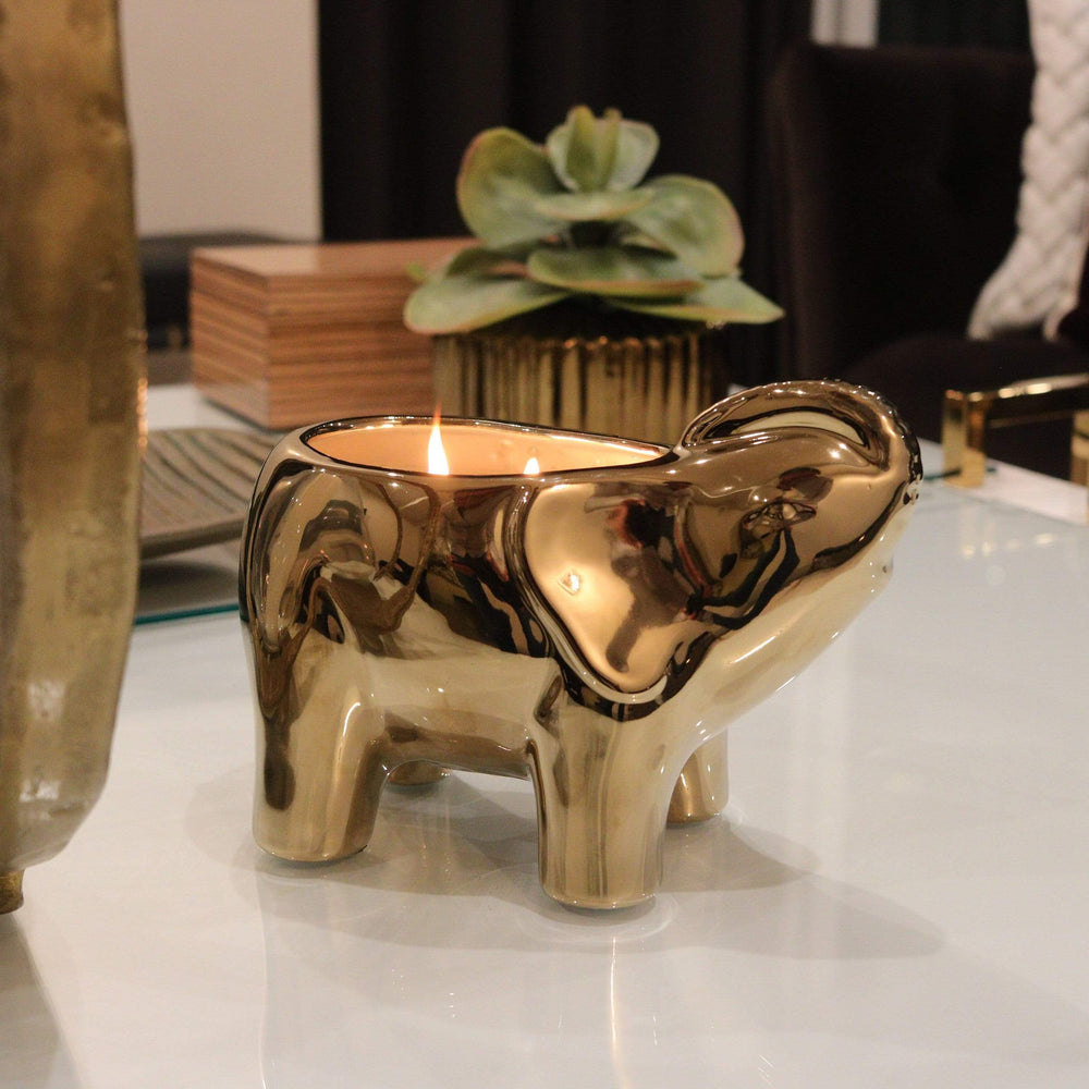 
                  
                    Load image into Gallery viewer, Gold Elephant Candle
                  
                