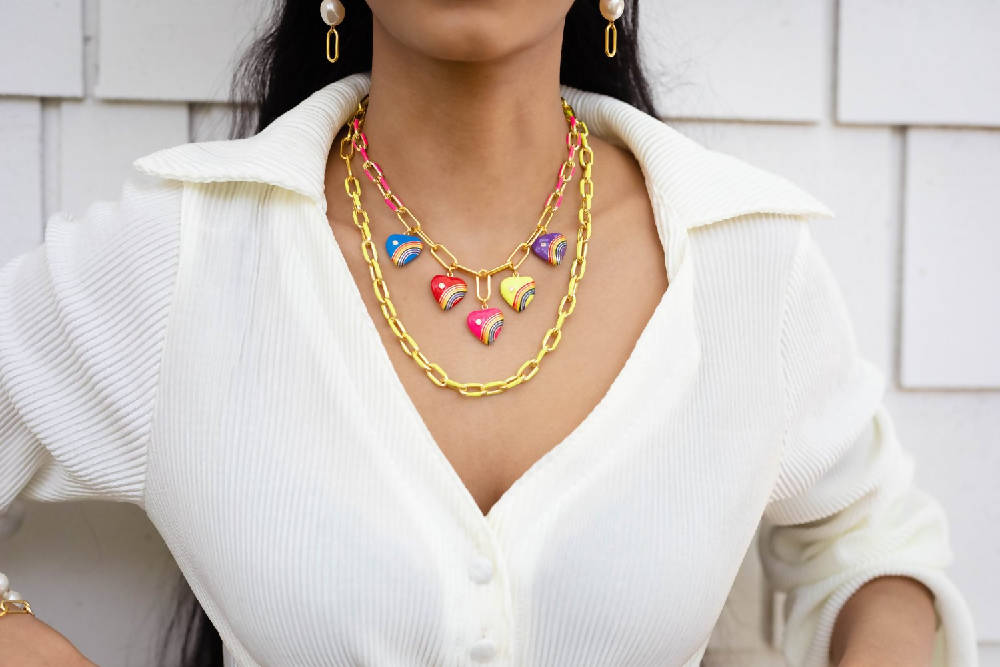 
                  
                    Load image into Gallery viewer, Miami Love Necklace
                  
                