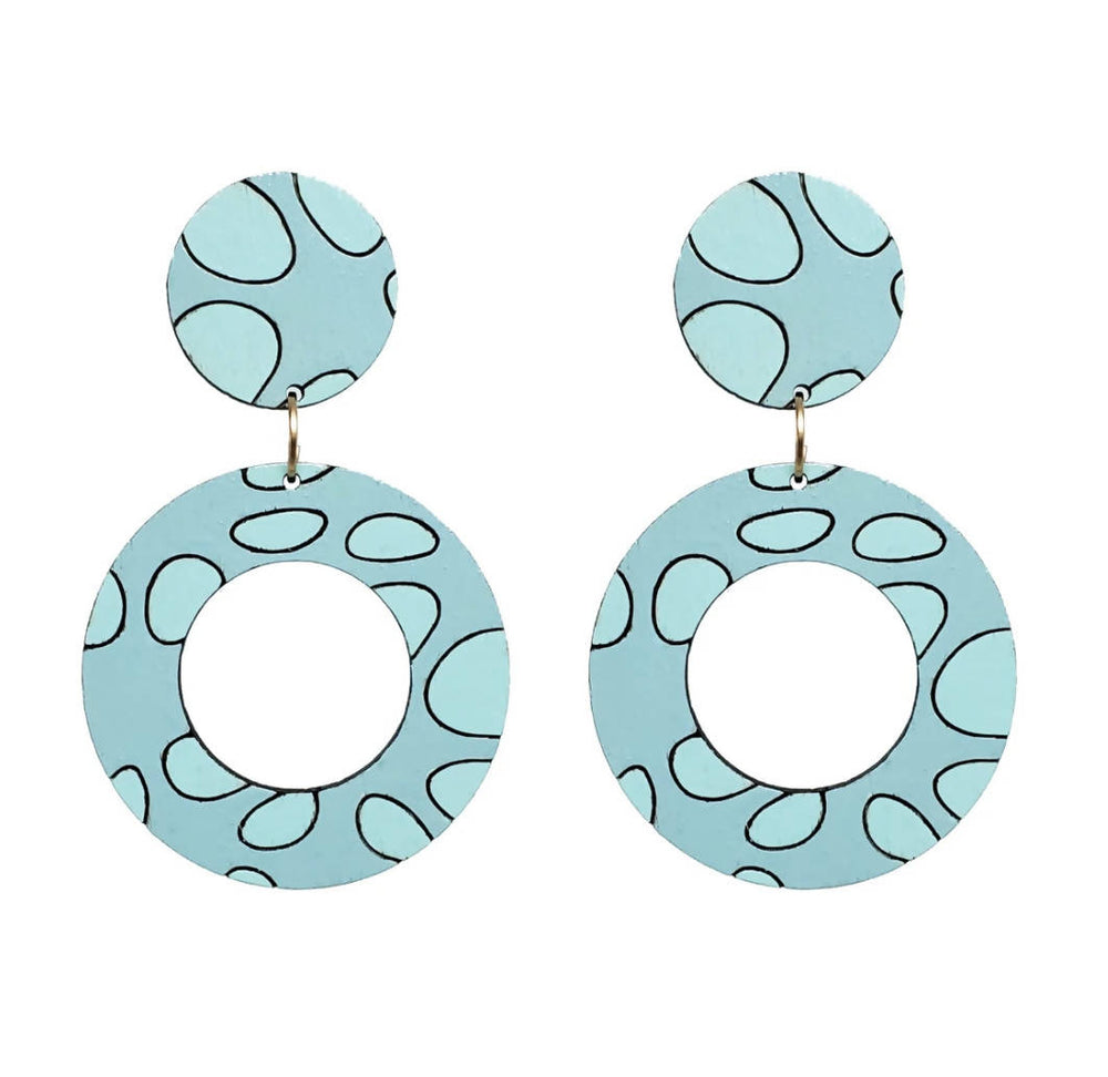 Joy Circle Earrings - Turquoise