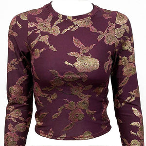 
                  
                    Load image into Gallery viewer, Fiol print knit top
                  
                