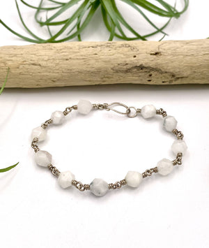 
                  
                    Load image into Gallery viewer, Star Cut Moonstone Bracelet
                  
                
