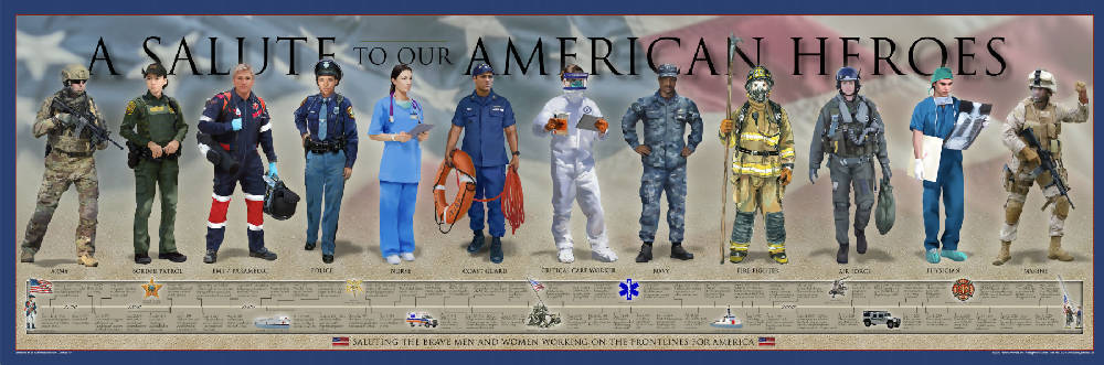 A Salute to our American Heroes Print