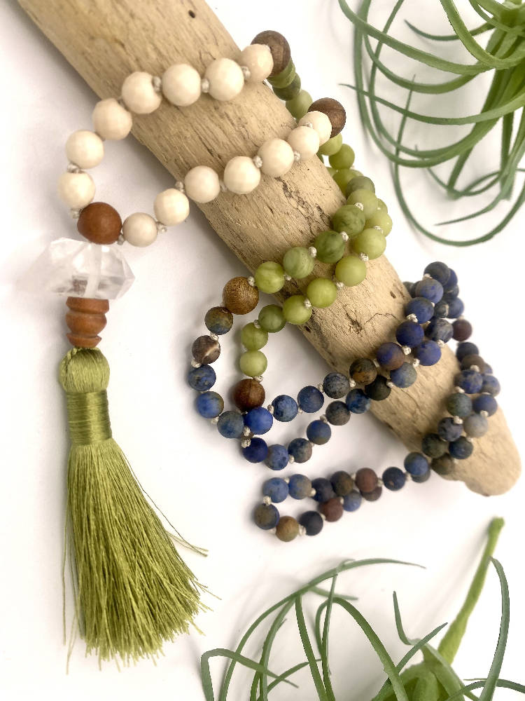 
                  
                    Load image into Gallery viewer, Sunset Dumortierite Mala
                  
                