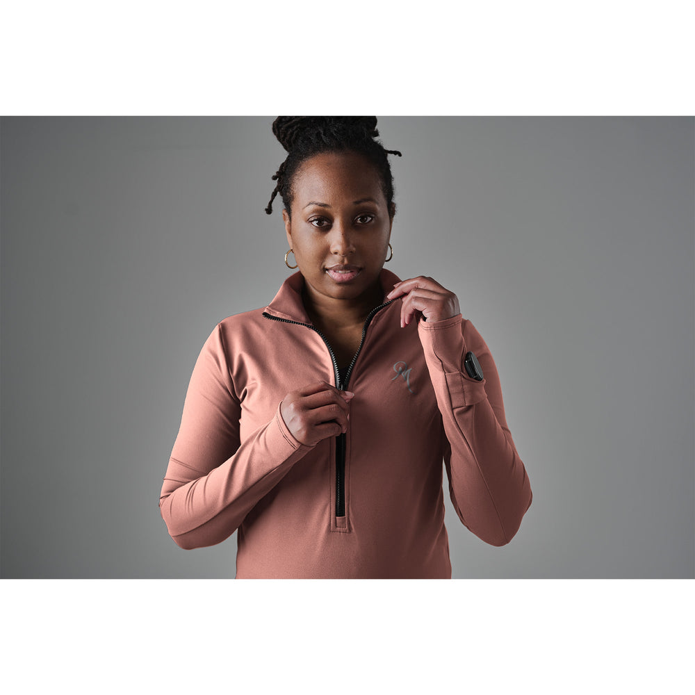 
                  
                    Load image into Gallery viewer, Women&amp;#39;s Power Hold ½ Zip Shirt
                  
                