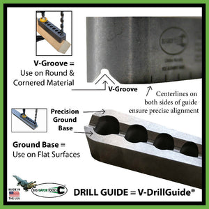 
                  
                    Load image into Gallery viewer, Standard V-DrillGuide® - (3/8-1/2&amp;quot;) - STD2000DGNP
                  
                