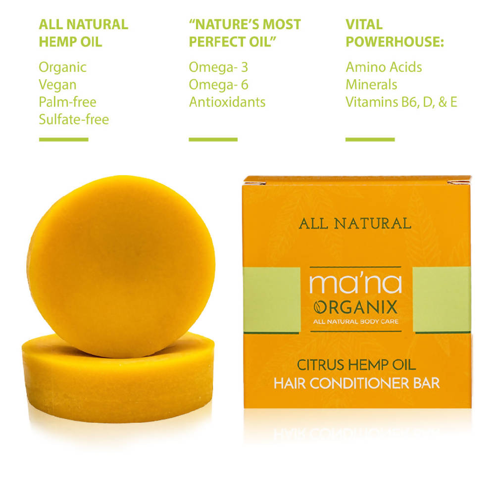 
                  
                    Load image into Gallery viewer, All Natural Citrus Hemp Oil Hair Conditioner Bar - 2 pack
                  
                