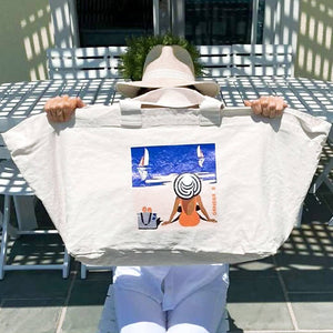 
                  
                    Load image into Gallery viewer, Woman on the Beach Hauler Oversized Bag
                  
                