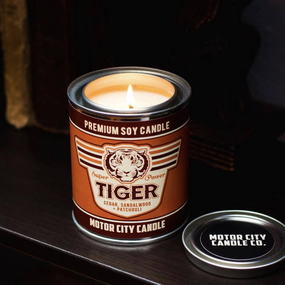 
                  
                    Load image into Gallery viewer, Tiger 100% Soy Candle - 13 oz
                  
                