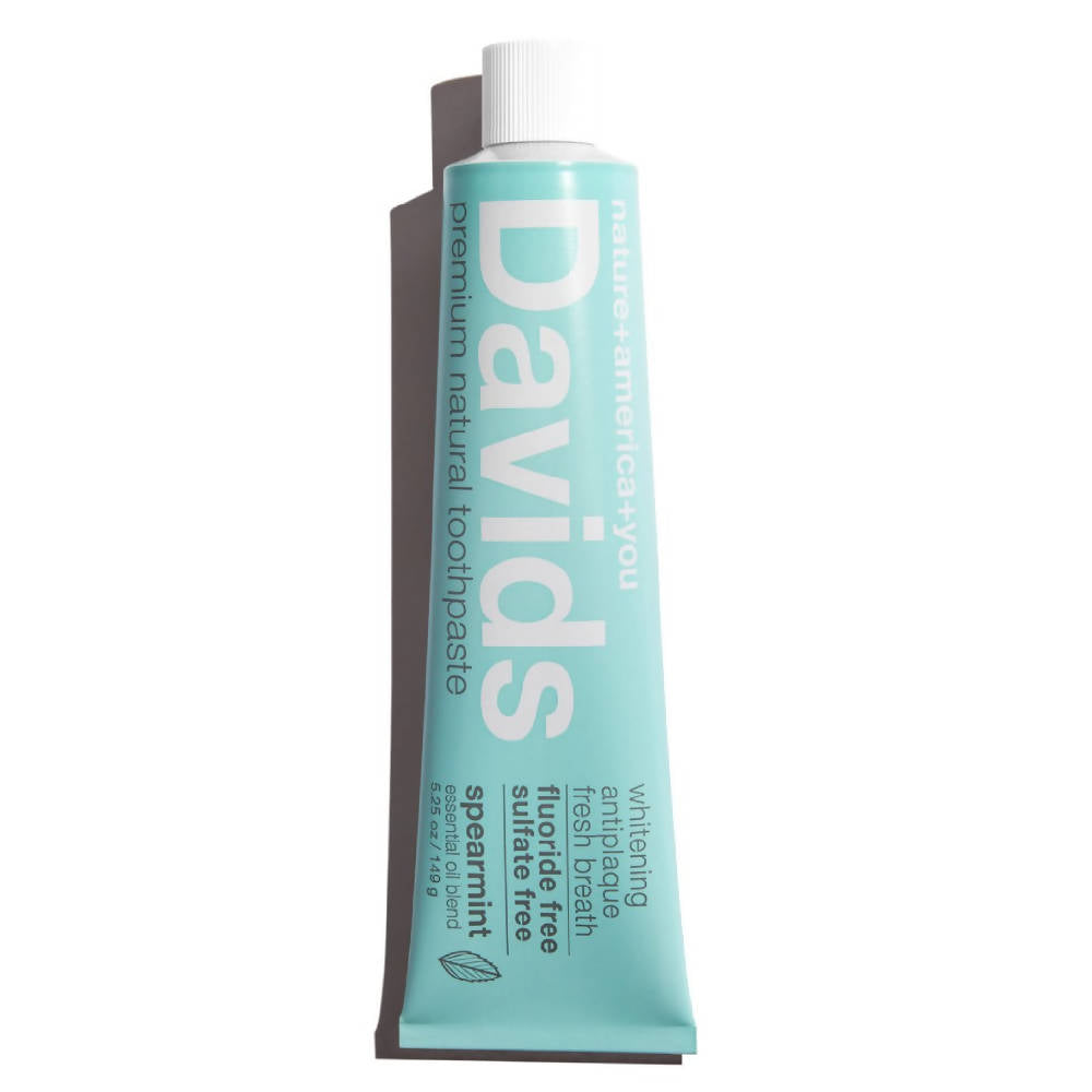Davids Premium Natural Toothpaste, Spearmint - 3 Pack