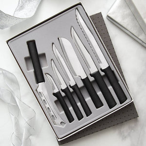 
                  
                    Load image into Gallery viewer, Starter Knives Gift Set with Cheese Knife - 7 Pack Black
                  
                