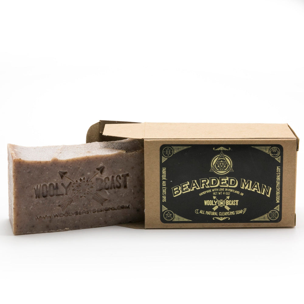 
                  
                    Load image into Gallery viewer, BEARDED MAN Natural Soap | Cedarwood + Cinnamon Soap Wooly Beast Naturals 
                  
                