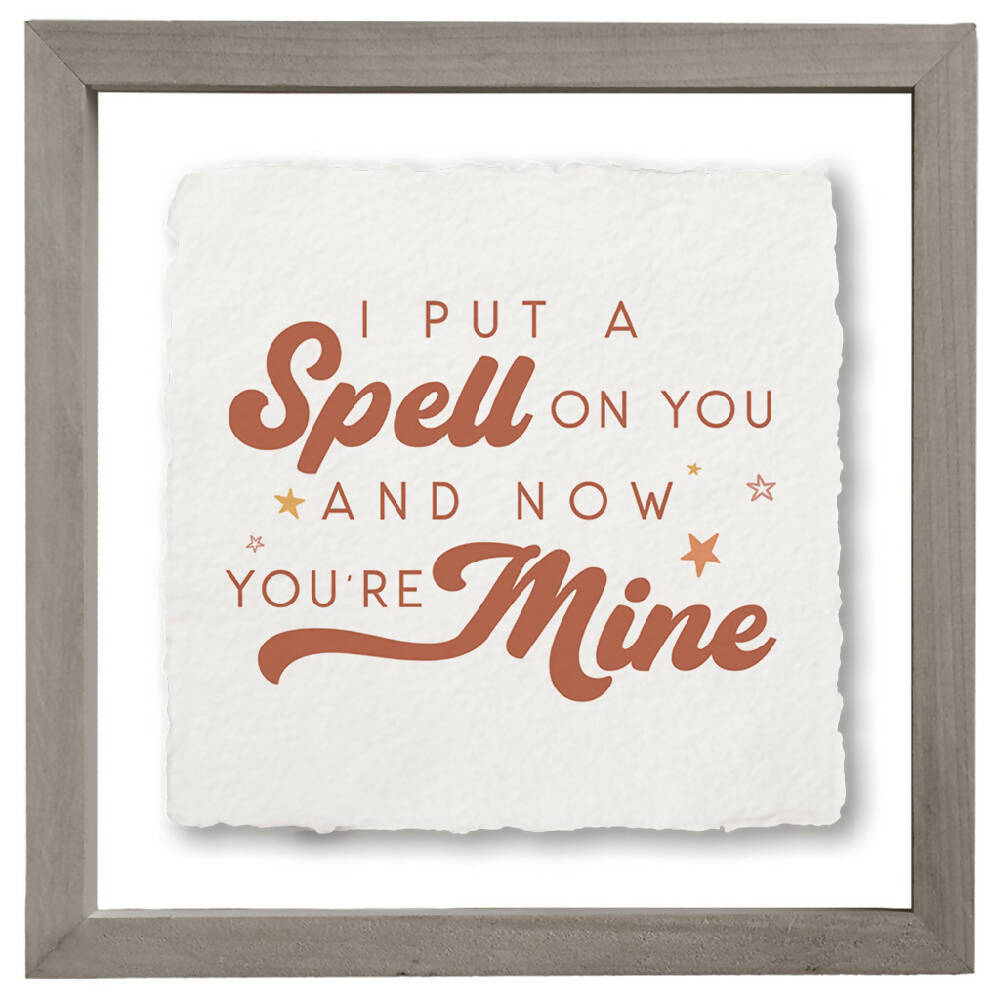 Spell You're Mine - Floating Art Square