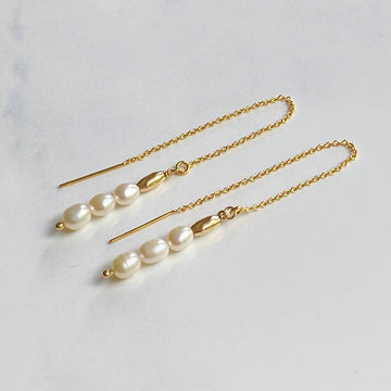 Pearl Threader Earring