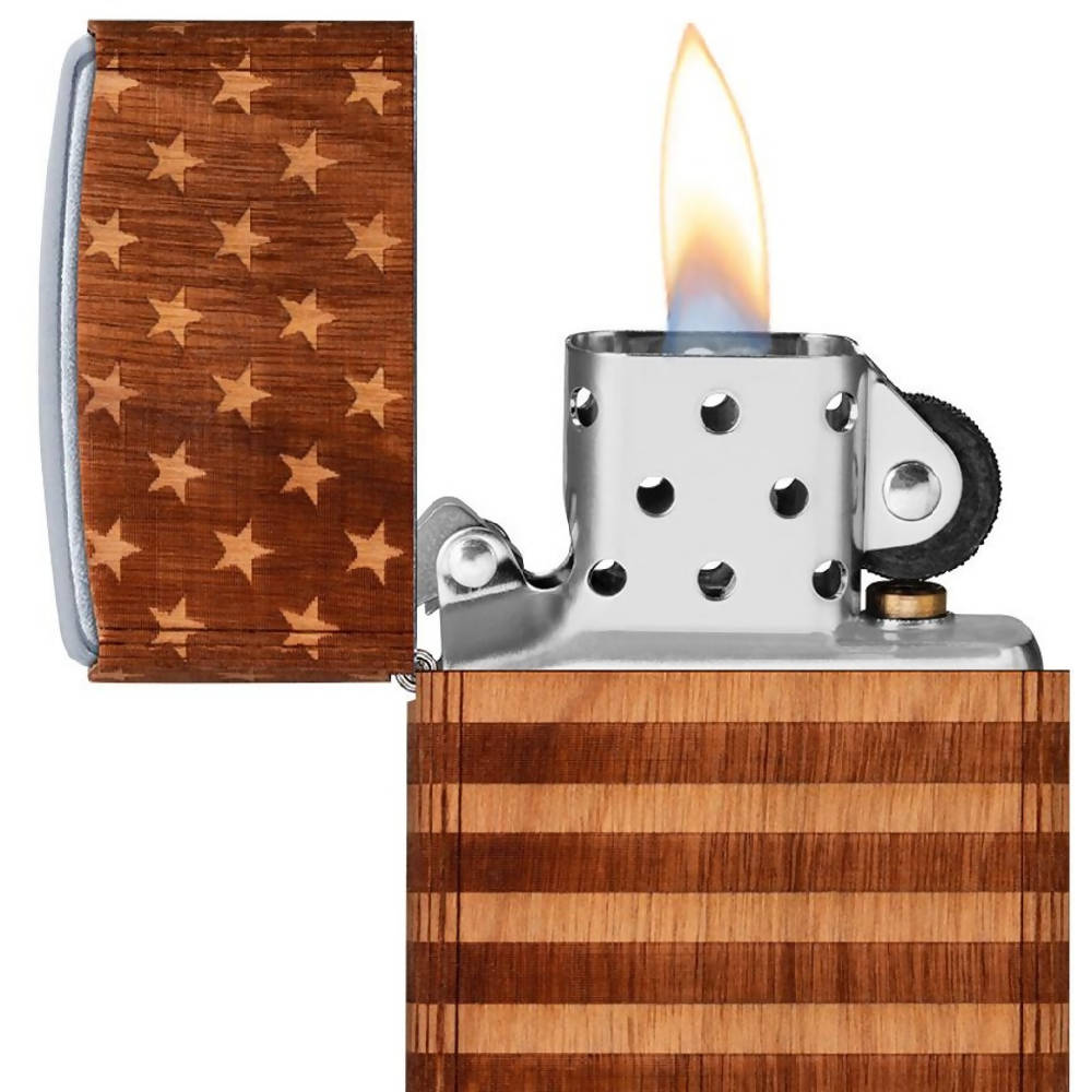 
                  
                    Load image into Gallery viewer, WOODCHUCK USA American Flag Wrap Lighter
                  
                