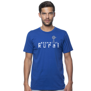 
                  
                    Load image into Gallery viewer, Keepin it rural men&amp;#39;s tee ROYAL BLUE
                  
                