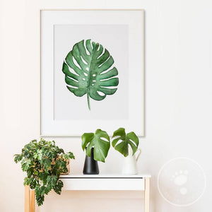 
                  
                    Load image into Gallery viewer, Monstera Leaf Watercolor Wall Art
                  
                