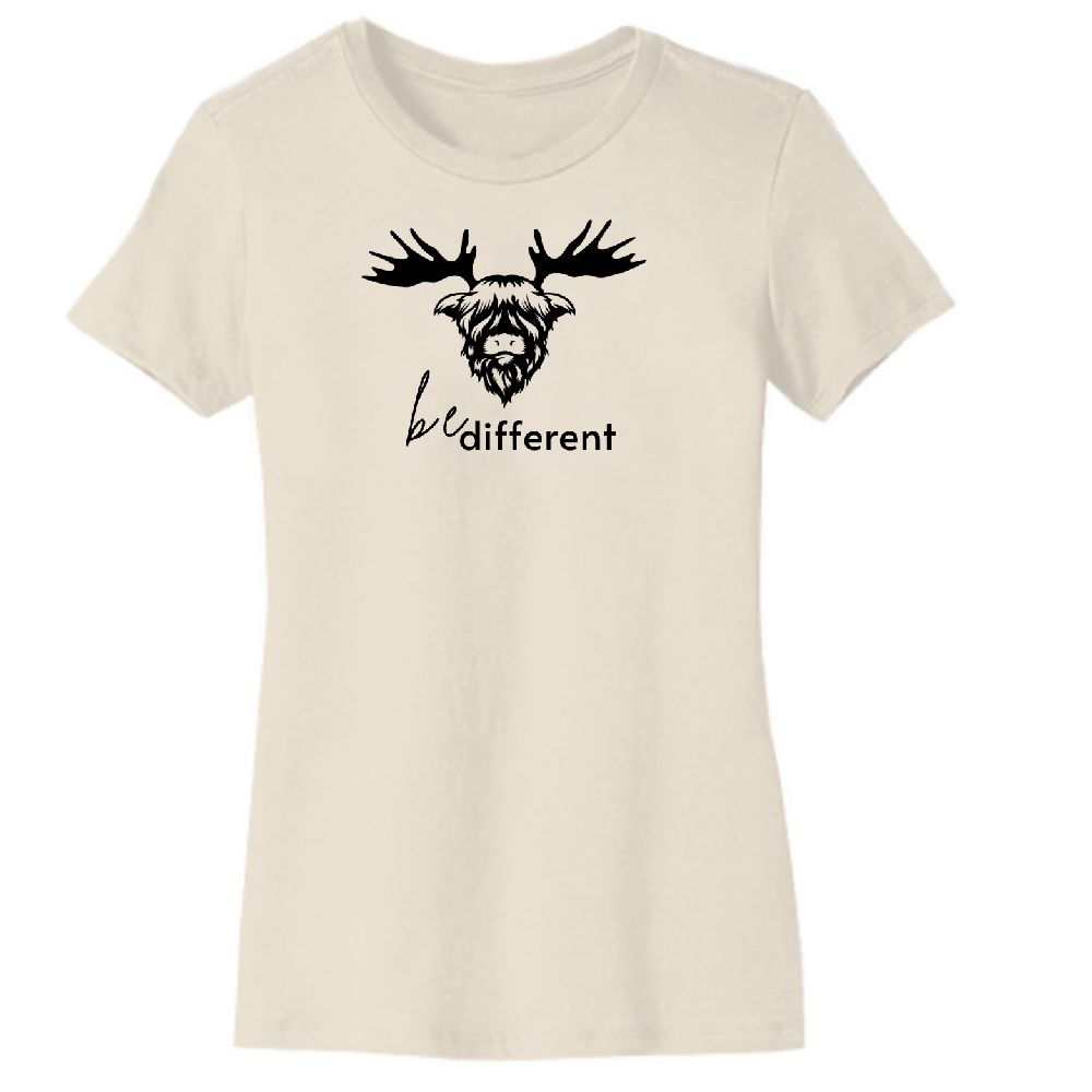 
                  
                    Load image into Gallery viewer, Be Different womens tee IVORY
                  
                