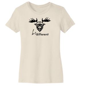 
                  
                    Load image into Gallery viewer, Be Different womens tee IVORY
                  
                