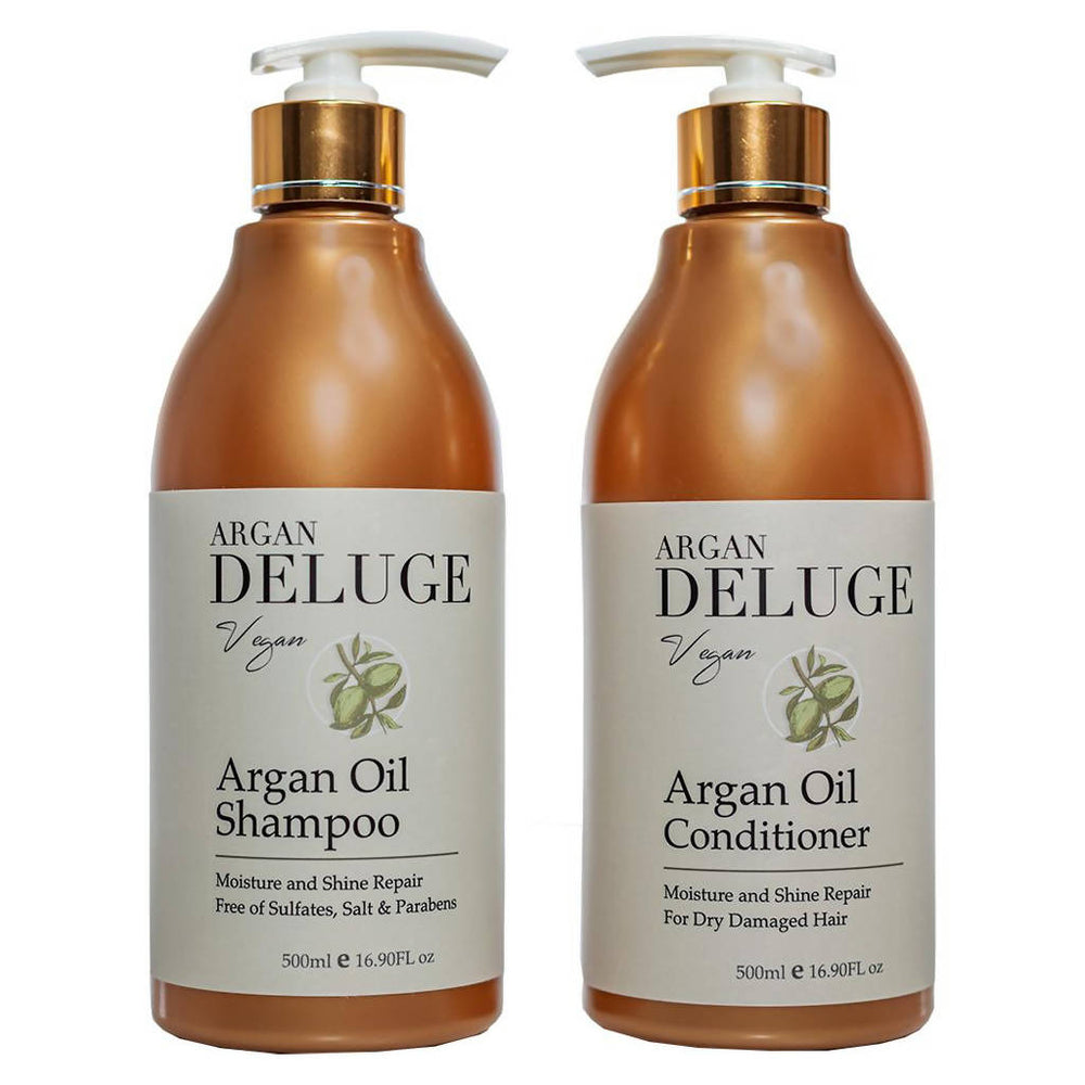 Sulfate Free Argan Oil Shampoo and Conditioner - 16.9 oz each
