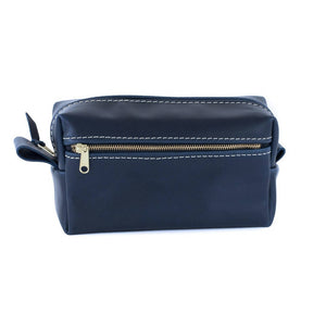 
                  
                    Load image into Gallery viewer, Double Zipper Leather Toiletry Bag - 4 Colors
                  
                