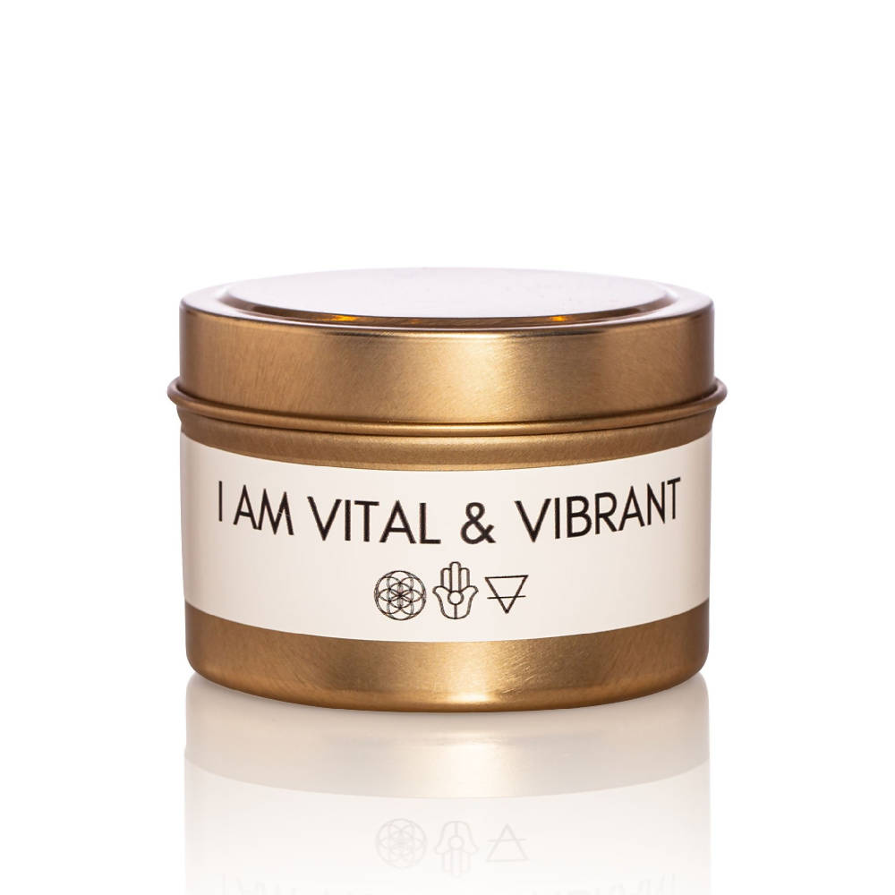 
                  
                    Load image into Gallery viewer, Adoratherapy I Am Vital &amp;amp; Vibrant Soy Affirmation Candle
                  
                