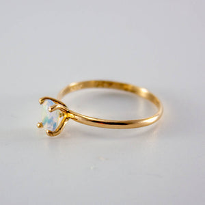 
                  
                    Load image into Gallery viewer, Ethiopian Opal Oval Solitaire 14k Gold Filled Ring
                  
                
