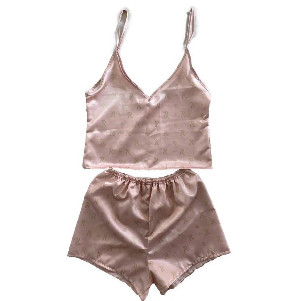 Milana - Women's Pink Silk Pajamas Set