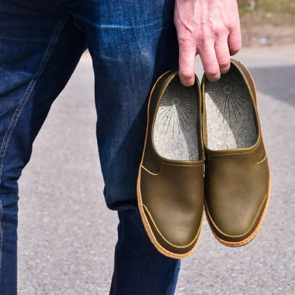 
                  
                    Load image into Gallery viewer, Vermont House Shoes: Loafer - Olive
                  
                
