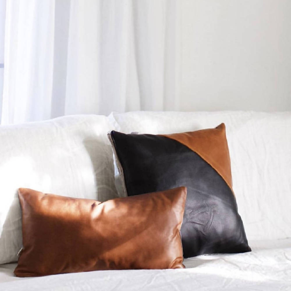 
                  
                    Load image into Gallery viewer, Leather Pillow Cover
                  
                