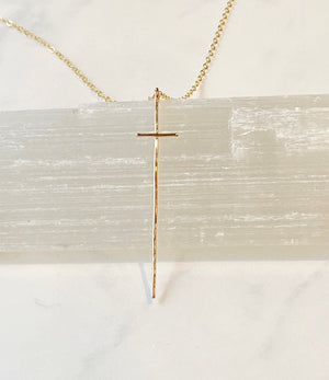 
                  
                    Load image into Gallery viewer, Modern cross necklace-sterling silver
                  
                