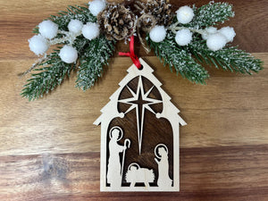 
                  
                    Load image into Gallery viewer, Nativity with wood backing
                  
                