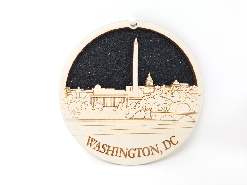 
                  
                    Load image into Gallery viewer, Washington DC Skyline Ornament
                  
                
