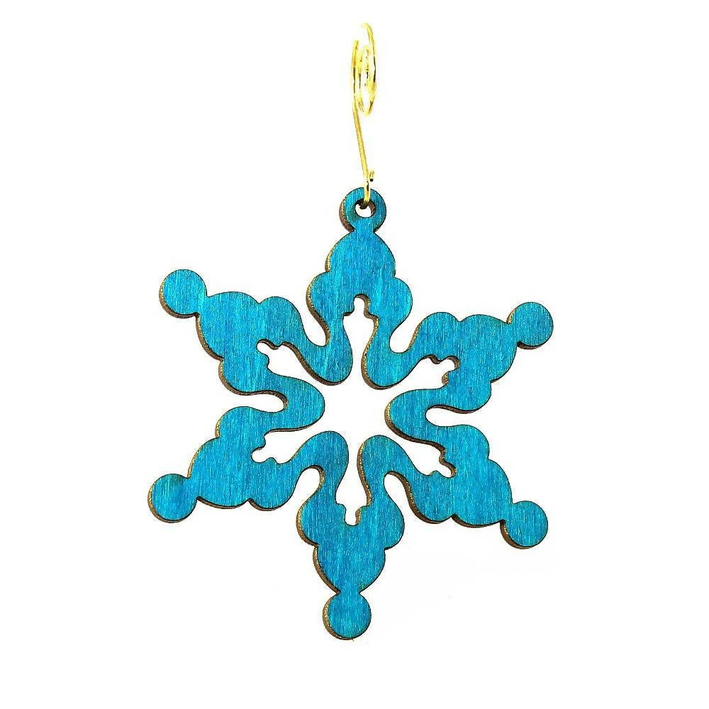 Cloudy Snowflake Ornament - 2 Pack