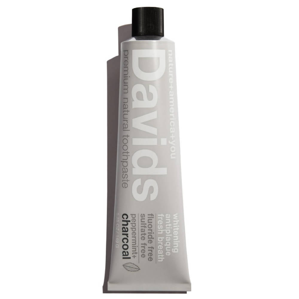 
                  
                    Load image into Gallery viewer, Davids premium natural toothpaste charcoal+peppermint - 3 Pack
                  
                