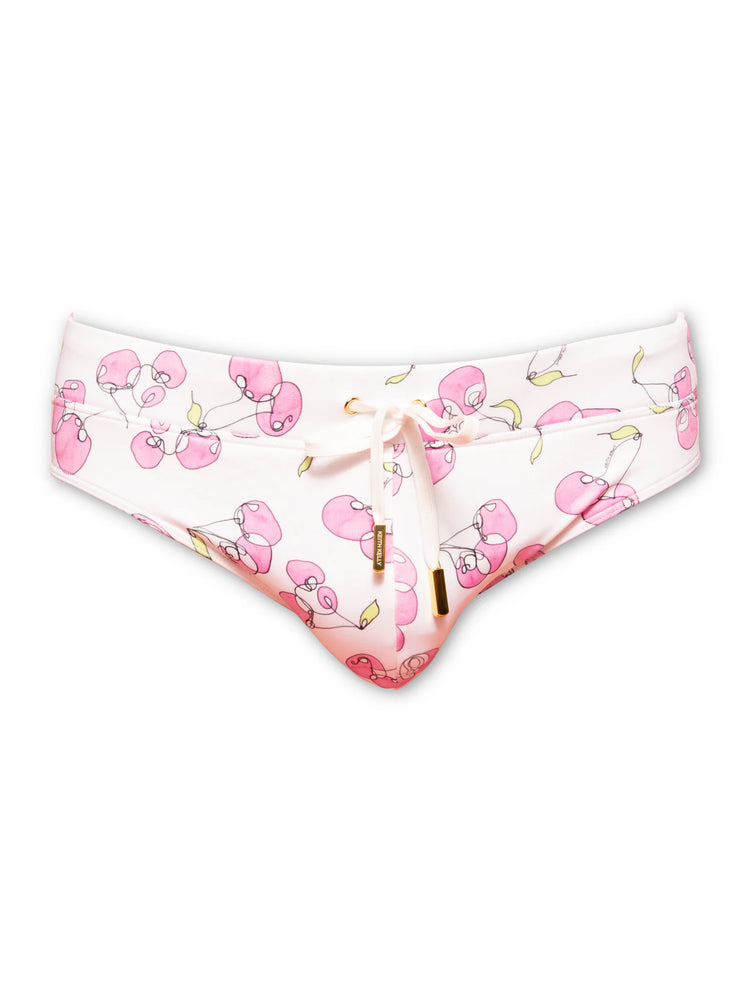 Pink Cherries Swim Brief