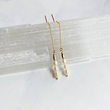 Pearl Threader Earring