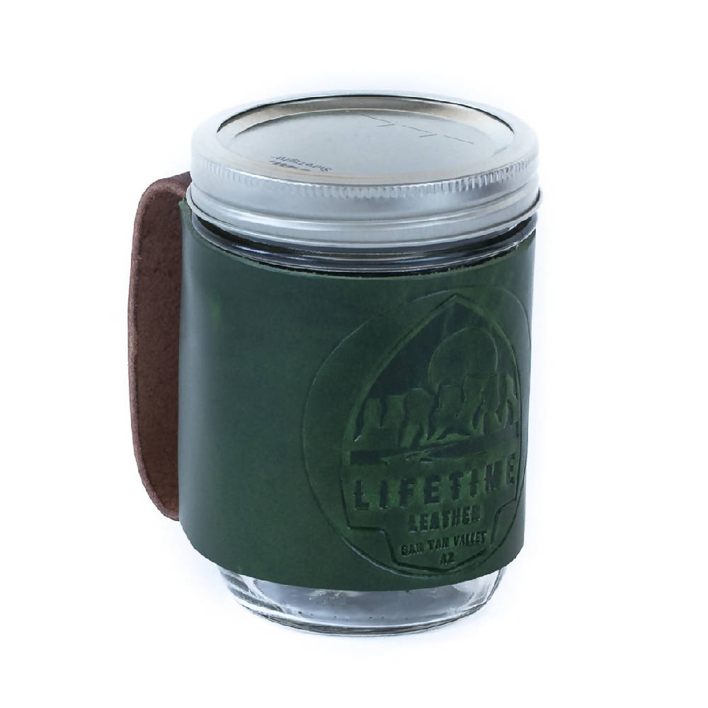 
                  
                    Load image into Gallery viewer, Leather Mason Jar Coozie
                  
                