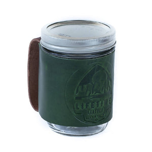 
                  
                    Load image into Gallery viewer, Leather Mason Jar Coozie
                  
                