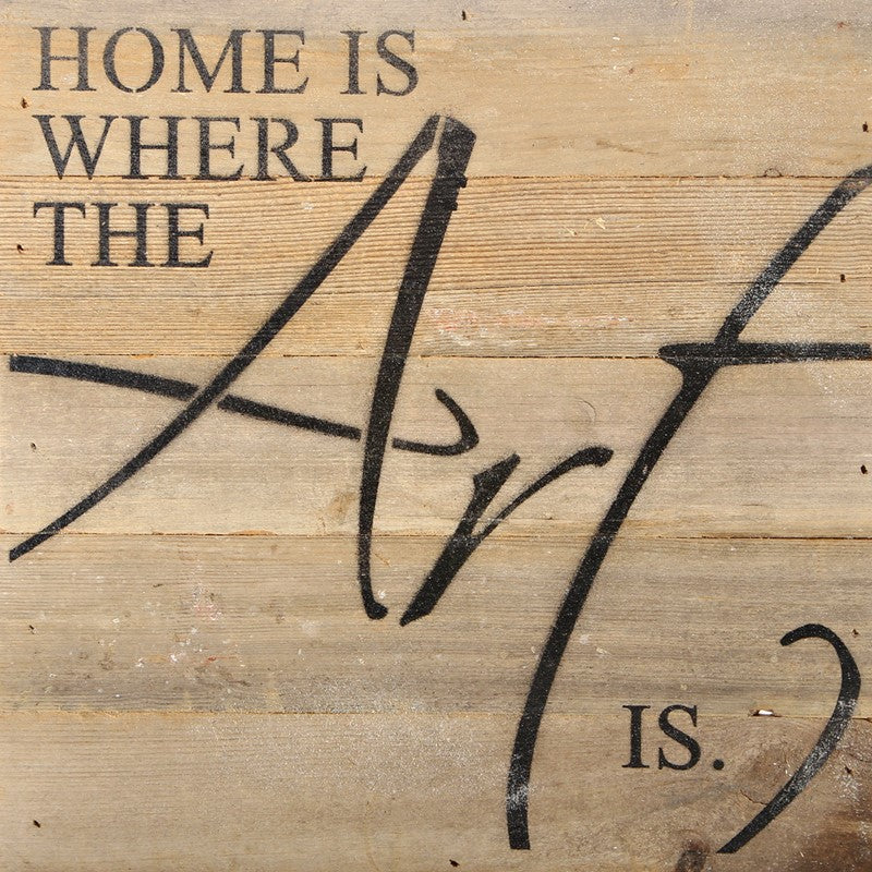 Home is where the art is. / 10