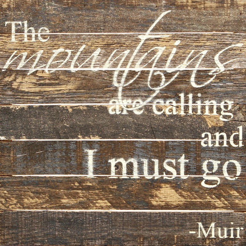 The mountains are calling and I must go ~Muir / 14