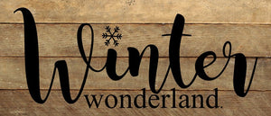 
                  
                    Load image into Gallery viewer, Winter wonderland / 14&amp;quot;x6&amp;quot; Reclaimed Wood Sign
                  
                